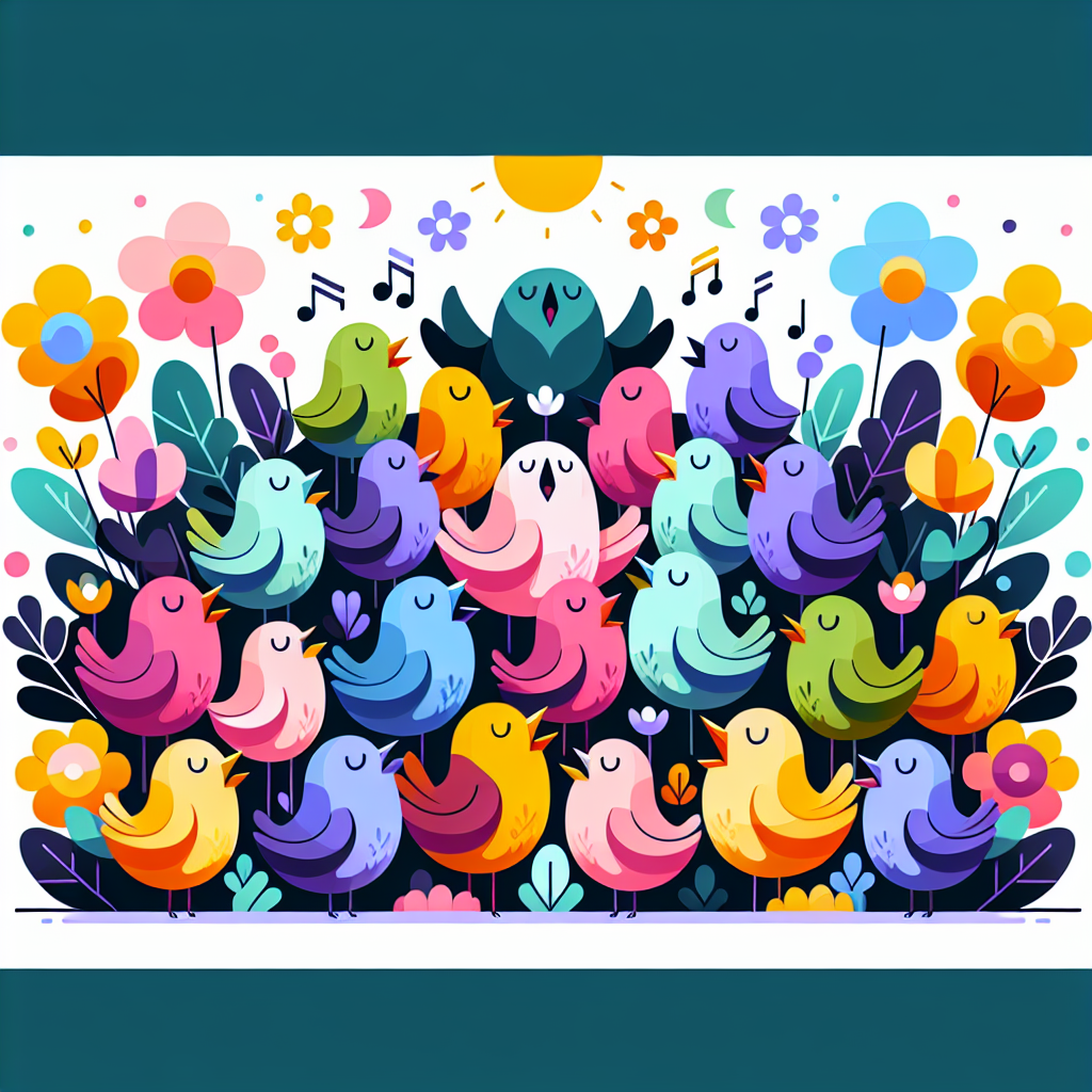 Chirpy Bird Melody Paint By Diamonds Kits