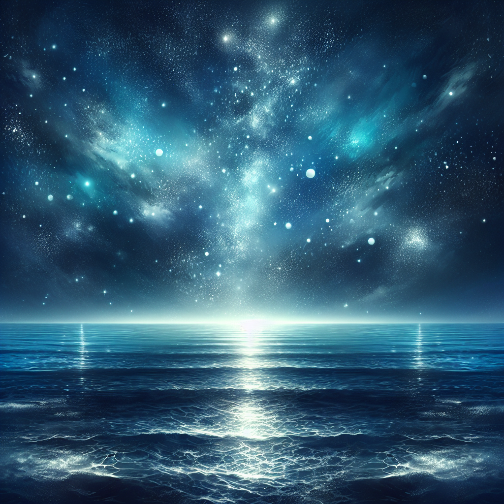 Starry Ocean Horizon Painting Diamond Kit