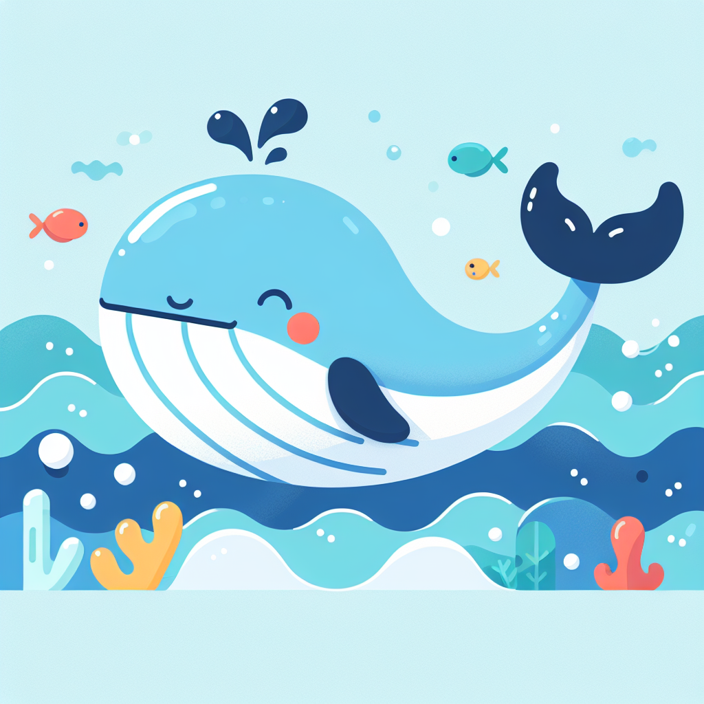 Joyful Whale Ocean Paint By Color