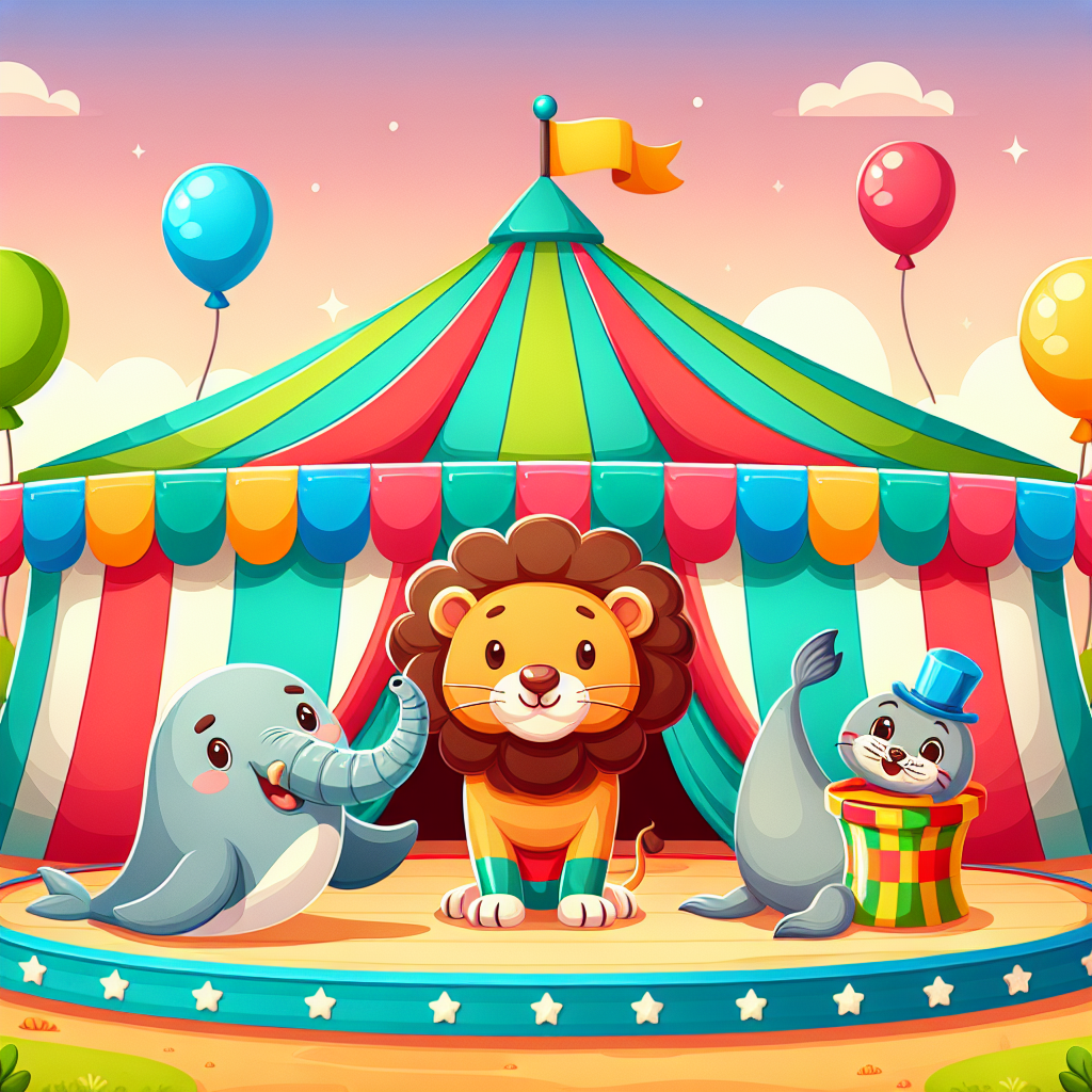 Funny Circus Animals Paint By Diamonds Art