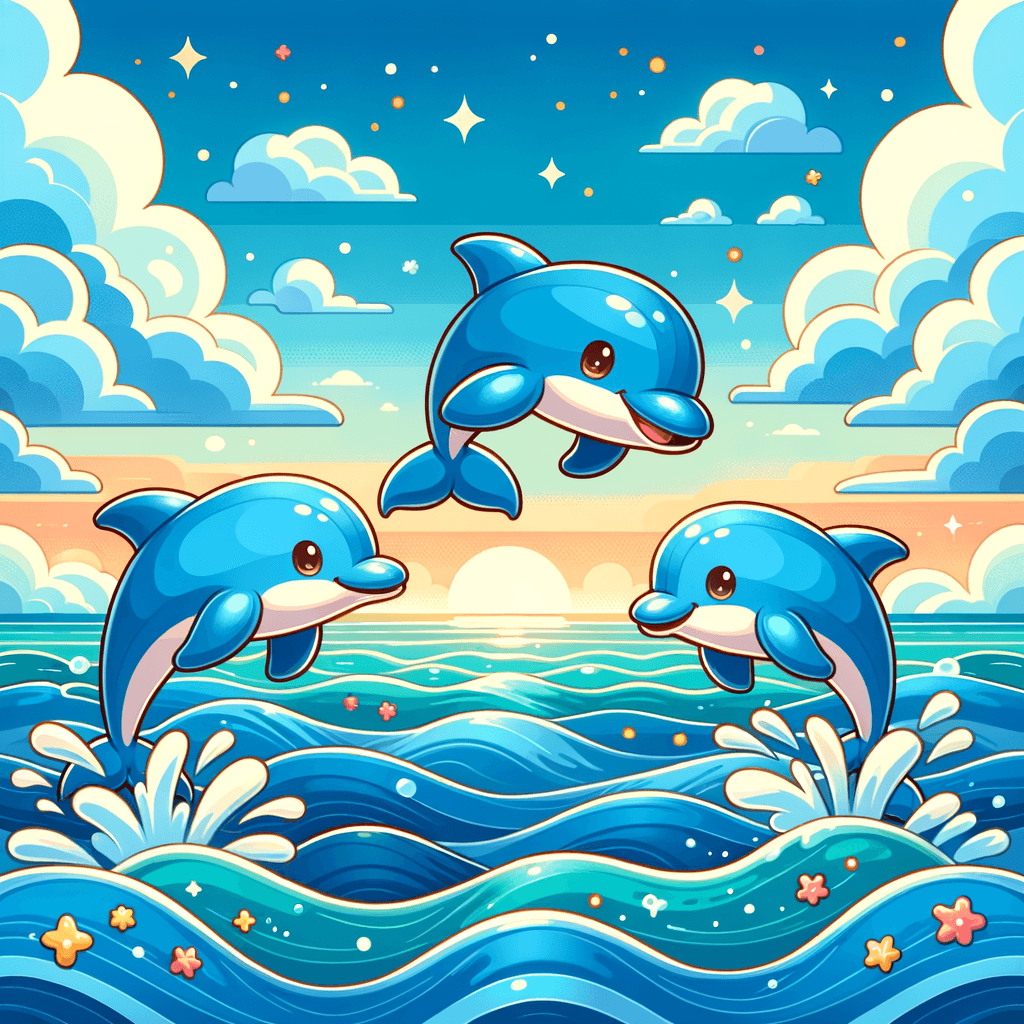 Dancing Dolphins Diamond Painting