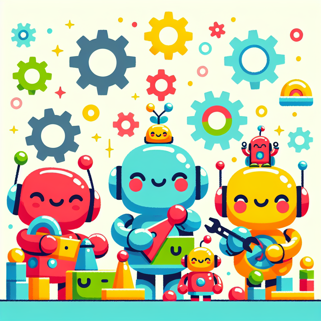 Robot Builders Squad Painting Diamond Kit