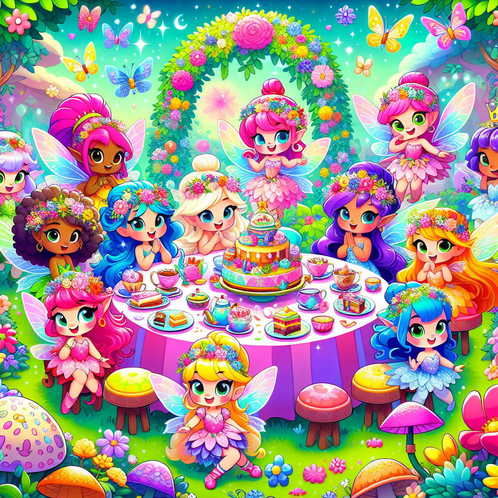 Charming Fairy Tea Party Paint By Diamond