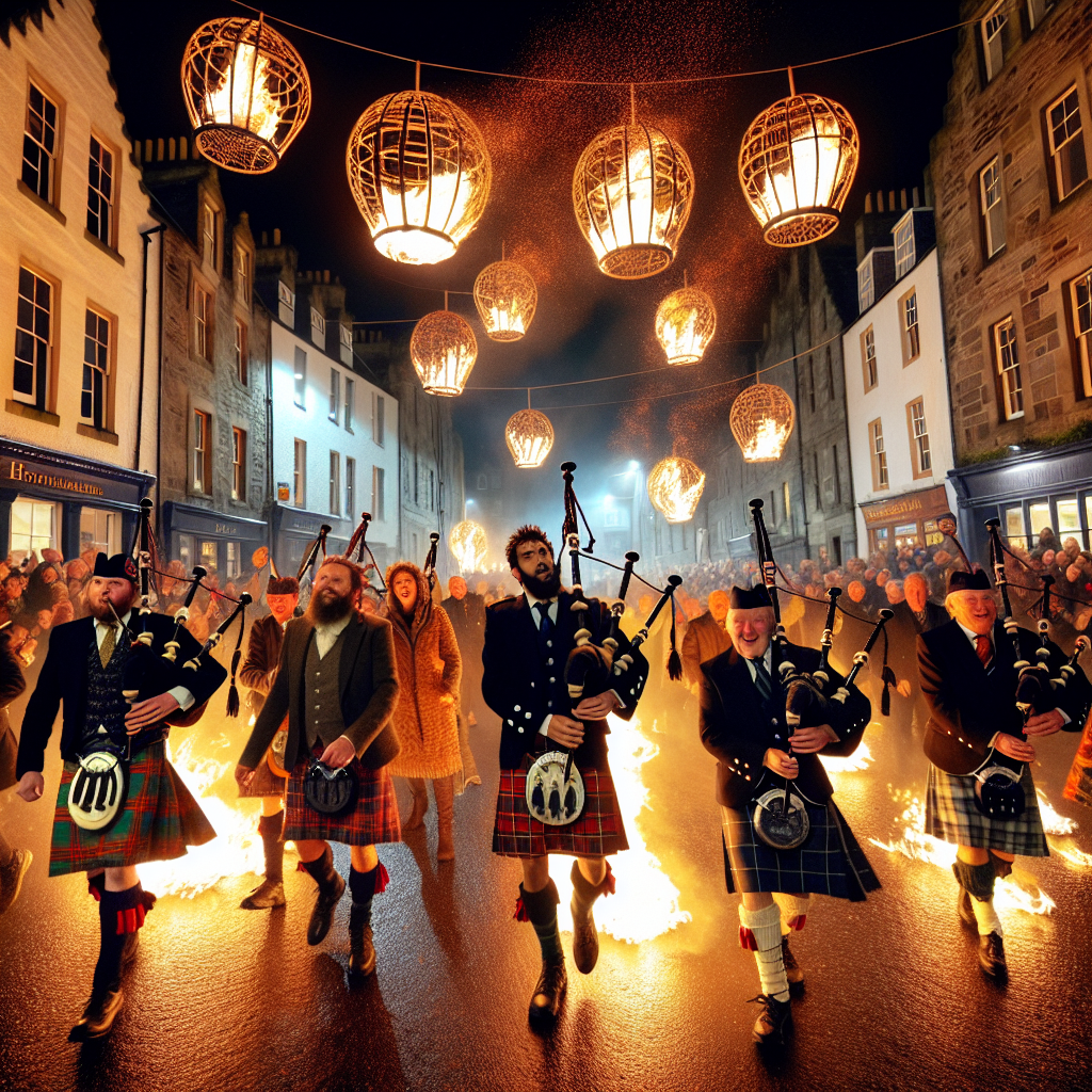 Hogmanay Fireballs - Stonehaven Painting Diamond Kit