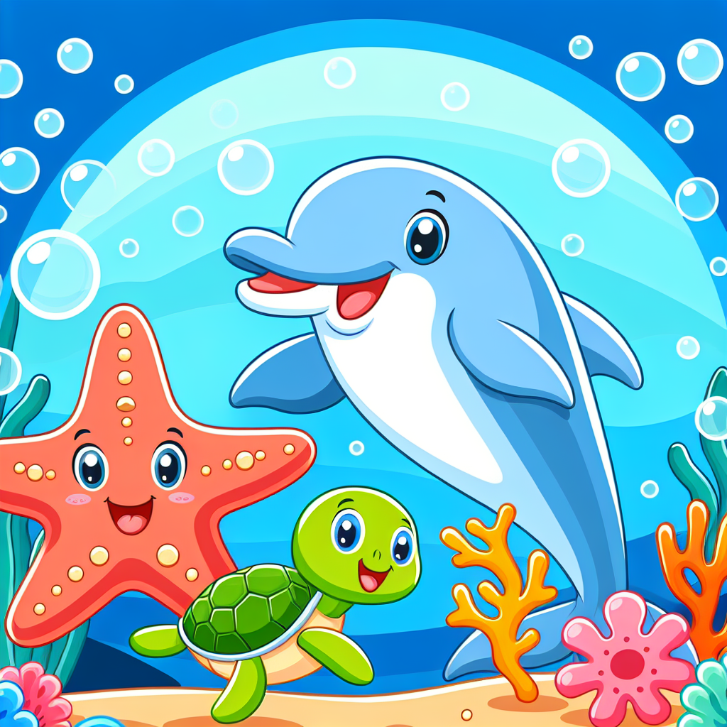 Charming Ocean Creatures Paint By Diamonds Kits