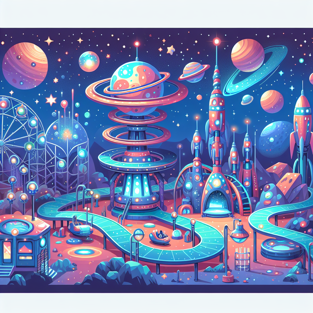 Galactic Adventure Park Paint By Diamonds Kits