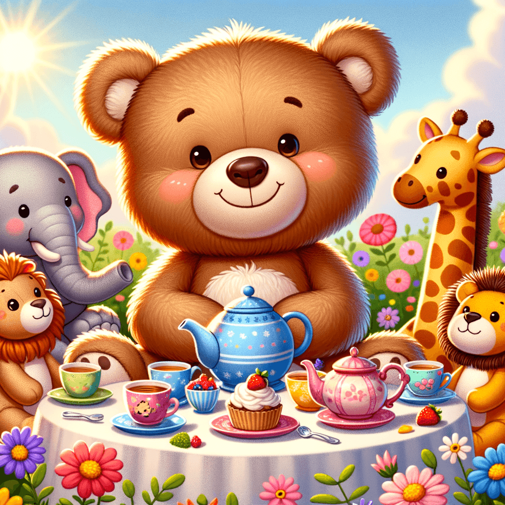 Cuddly Teddy Bear Tea Party 5D DIY Paint By Diamond Kit – Original ...