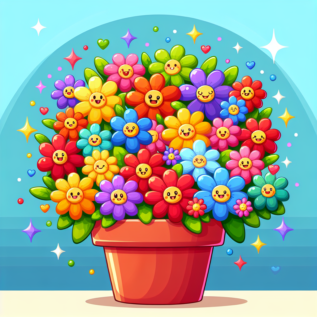 Charming Flower Pot Paint By Diamonds Kits