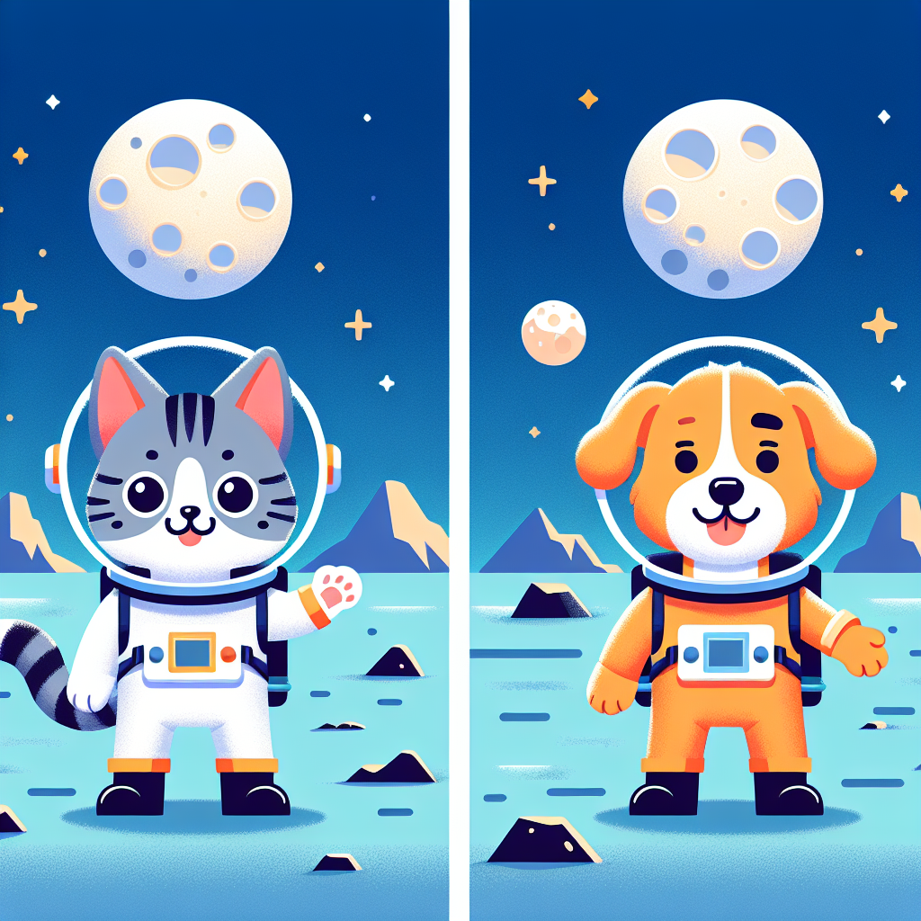 Lunar Expedition With Astronaut Animals Paint By Diamond