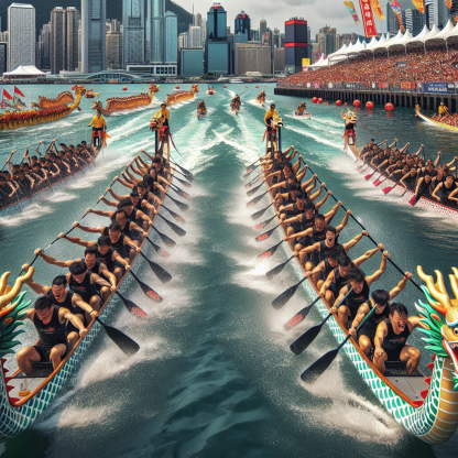 Hong Kong Dragon Boat Carnival Painting Diamond Kit