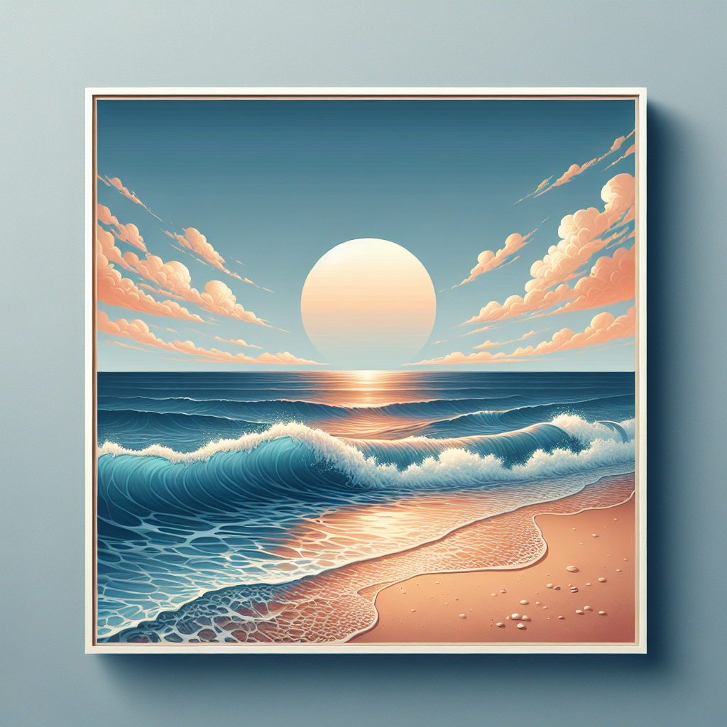Peaceful Ocean Retreat Painting By Diamonds Kit