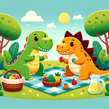 Dinosaurs' Daily Picnic Diamonded Painting Kits