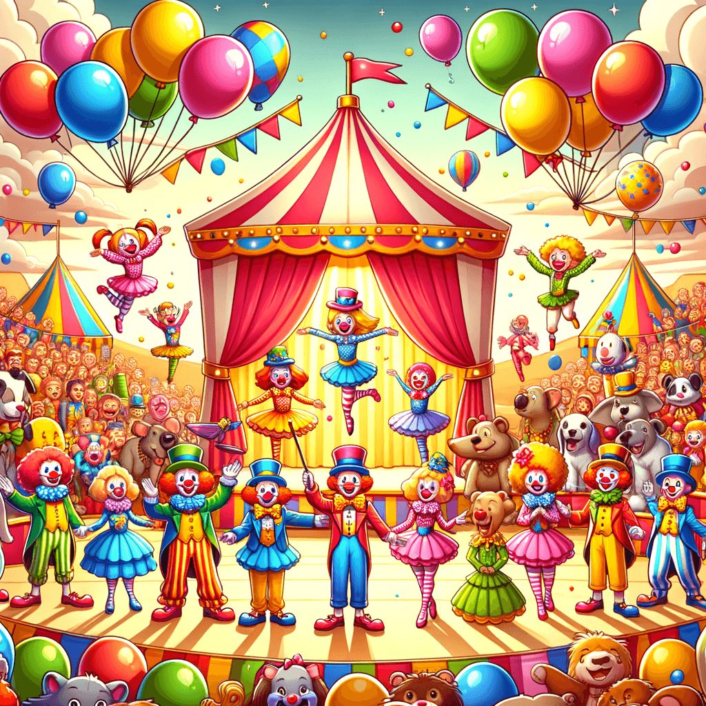 Cheerful Circus Paint By Diamonds Kits