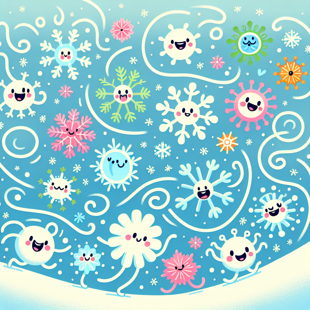 Cheerful Snowflakes Paint By Color
