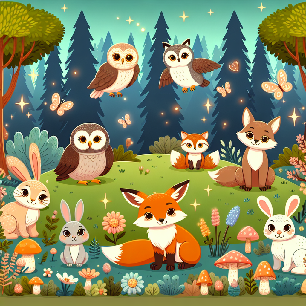 Fairytale Forest Friends Paint By Diamond