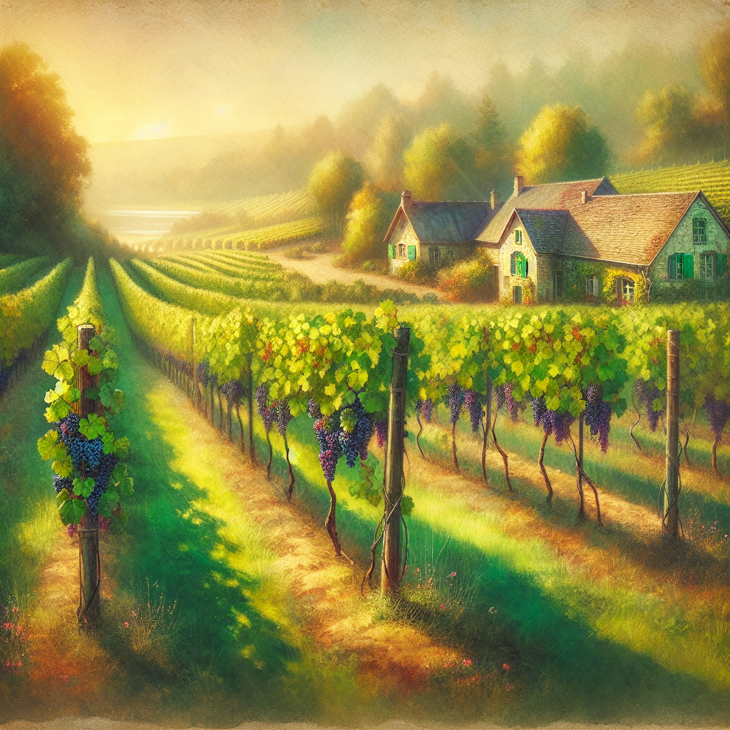Charming Vineyard Landscape Paint By Diamonds