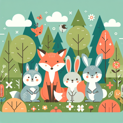 Wonderous Woodland Creatures Paint By Diamonds Art