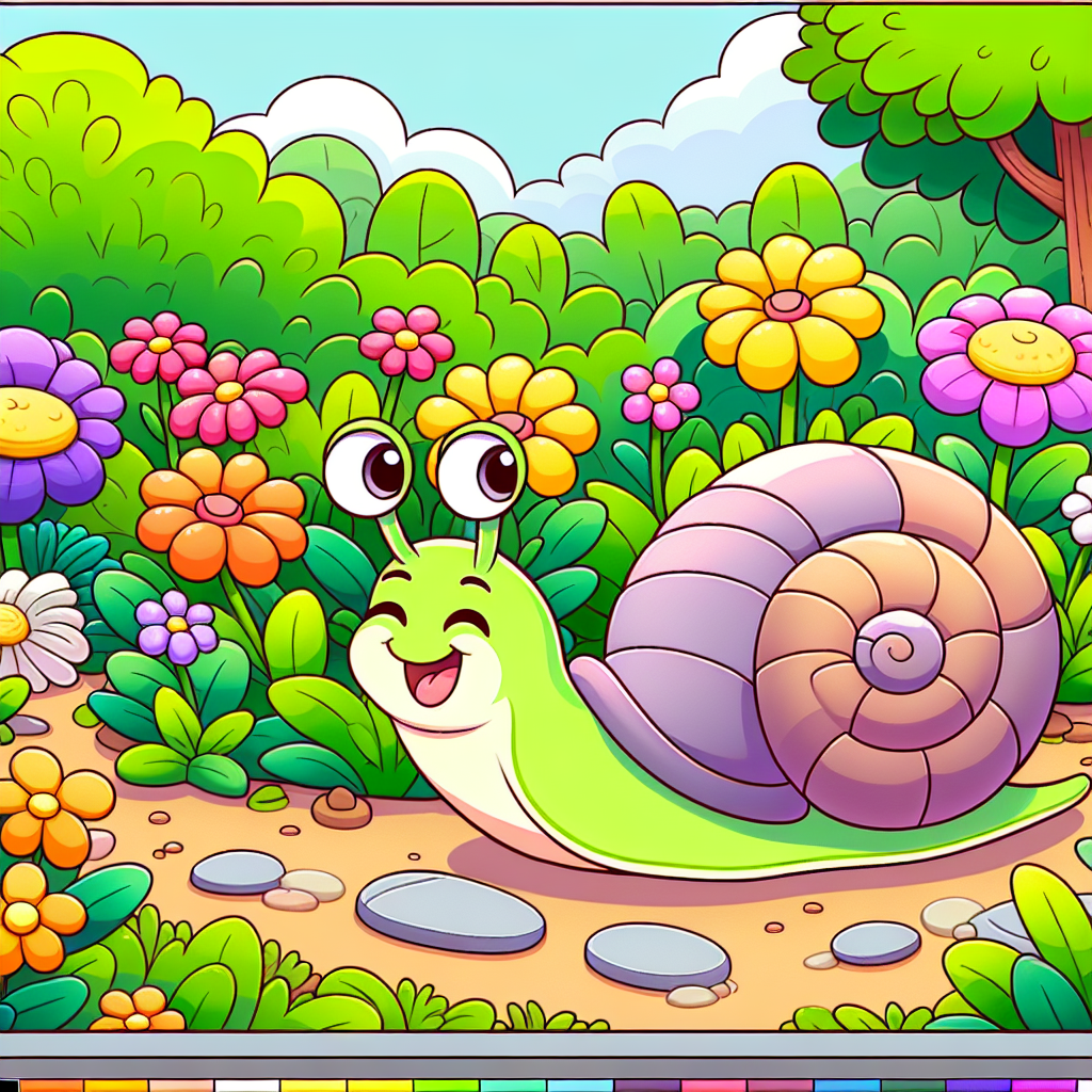 Silly Snail Adventure Paint By Color