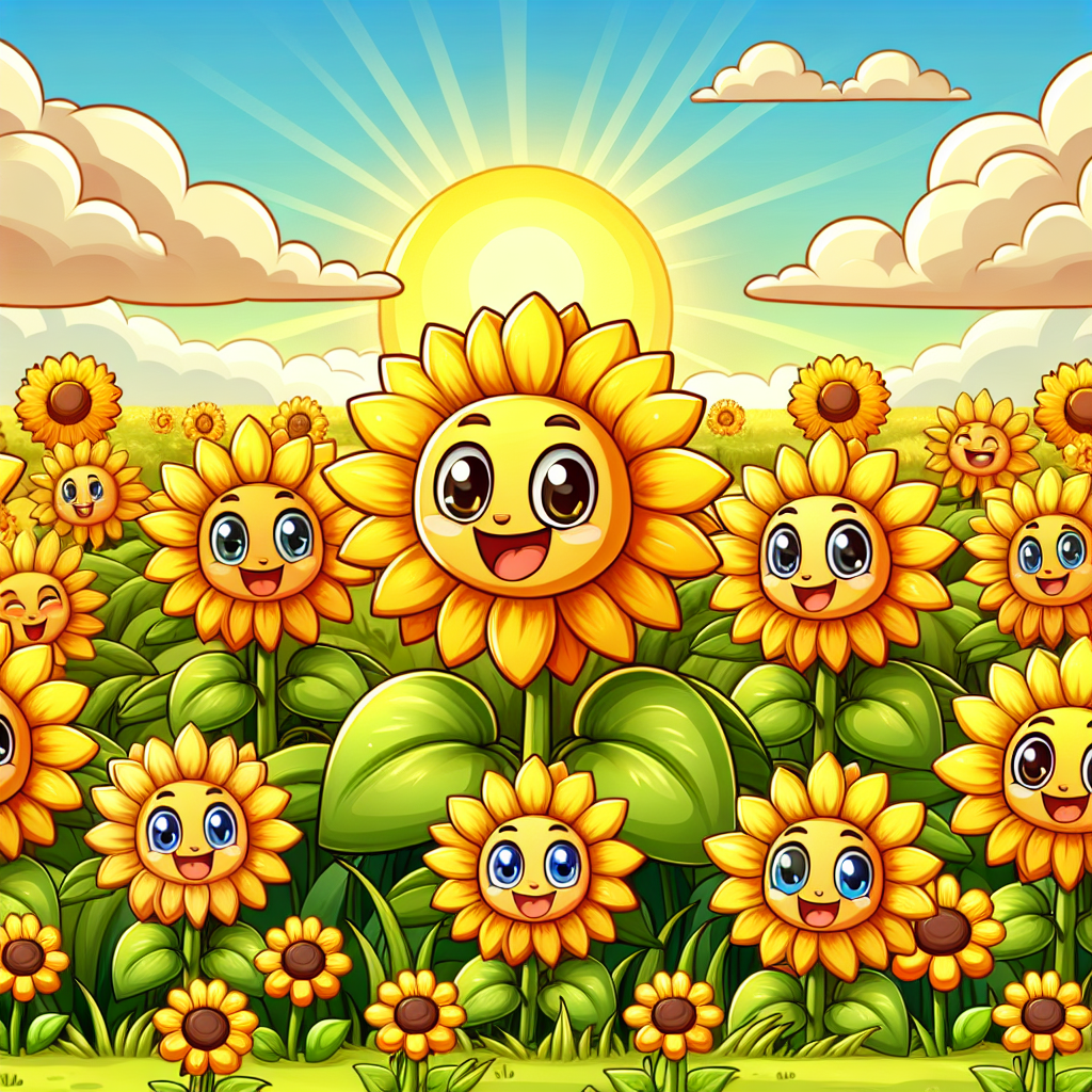 Happy Sunflower Field Paint By Diamonds Kits