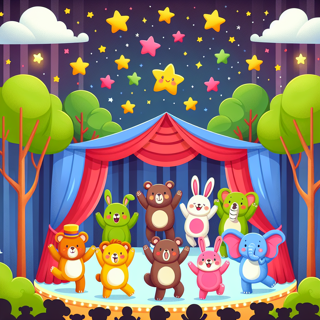 Happy Animal Dance Party Paint By Diamonds Art