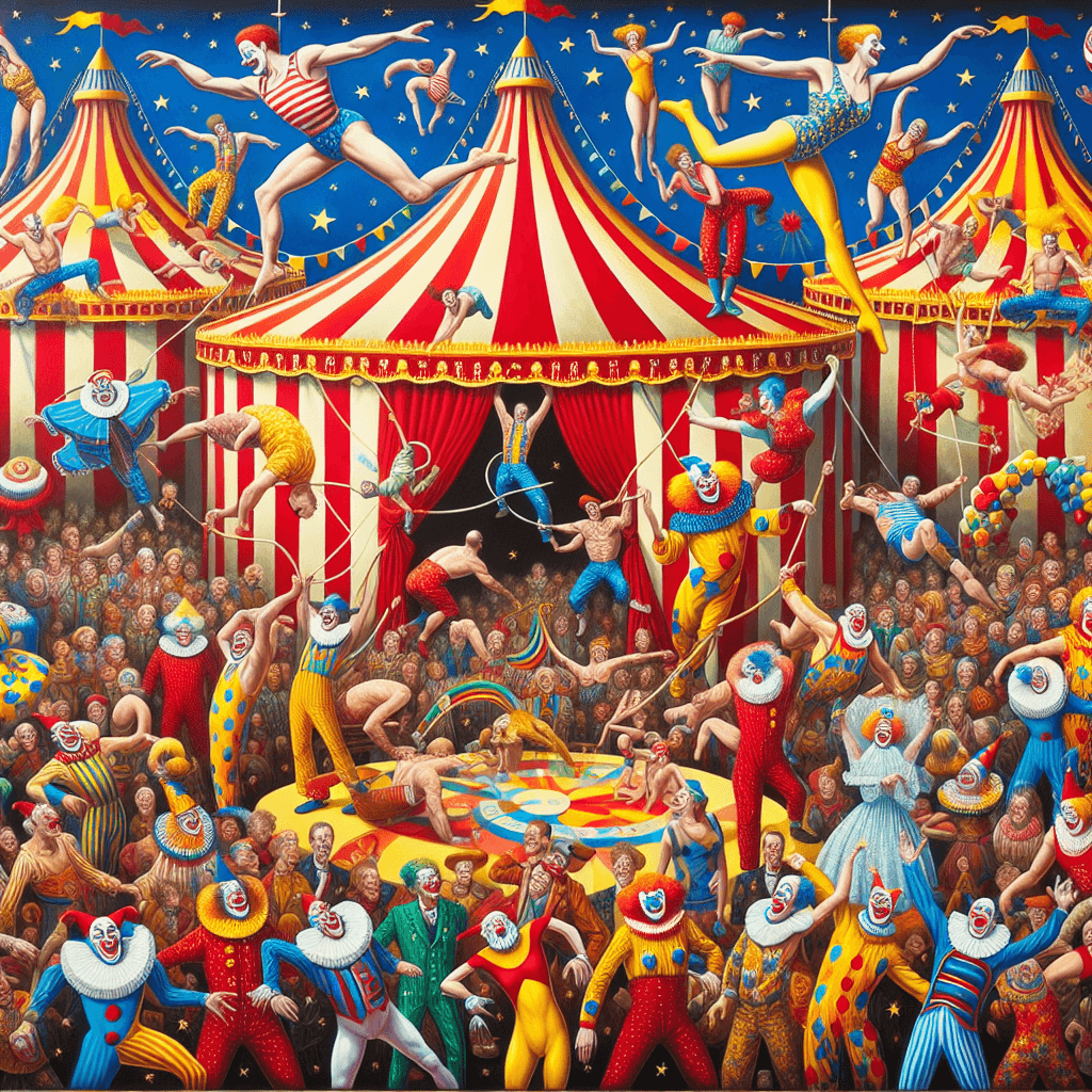 Lively Circus Fun Paint By Diamonds