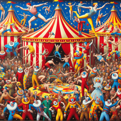 Lively Circus Fun Paint By Diamonds