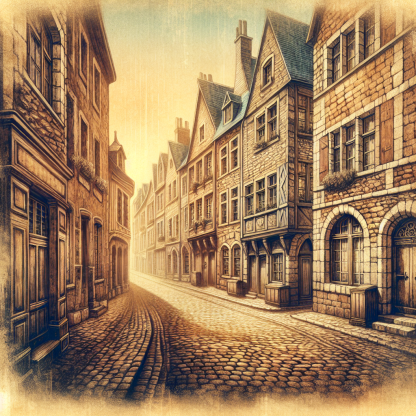 Quaint Old Town Charm Diamonded Painting Kits