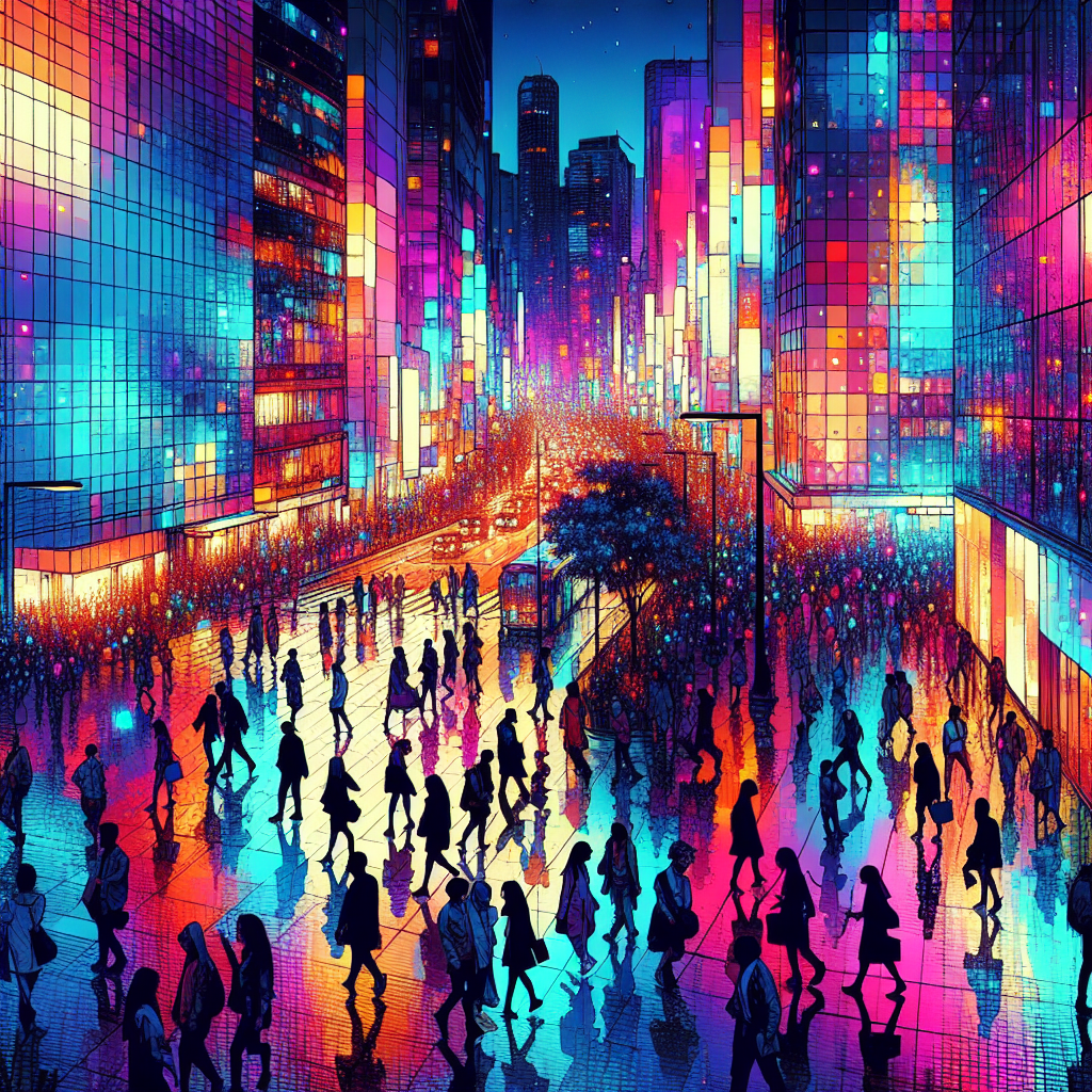 Vivid Urban Nights Paint By Diamonds