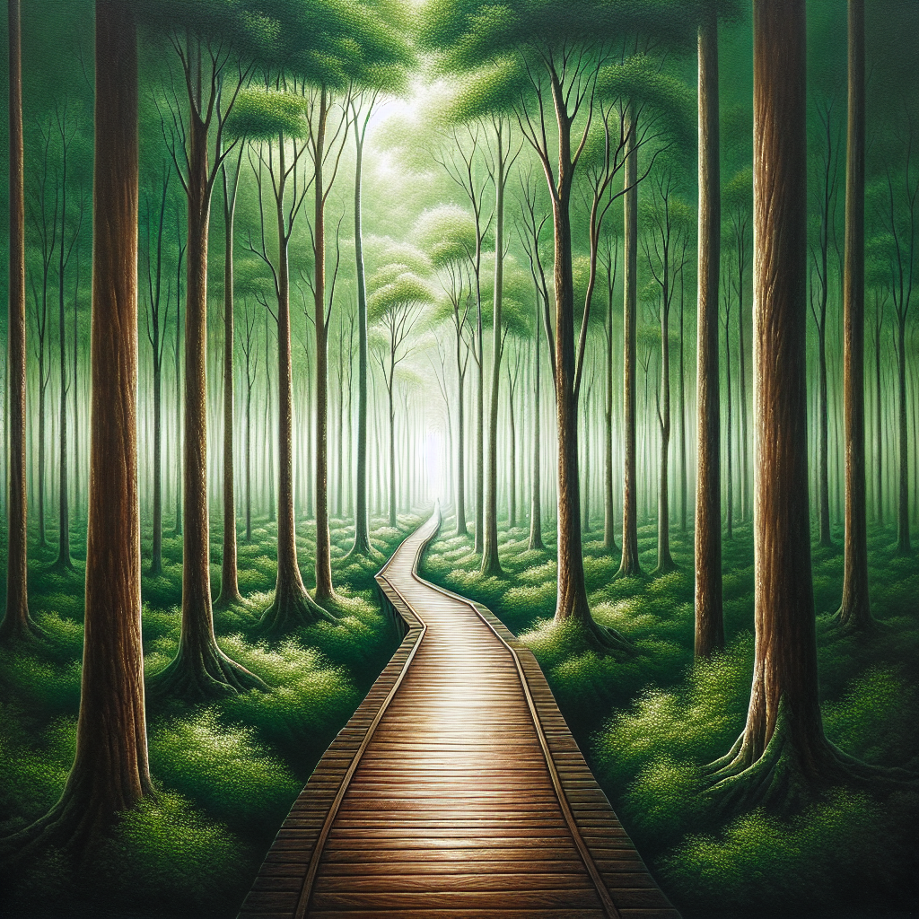 Mystical Forest Walkway Diamonded Painting Kits