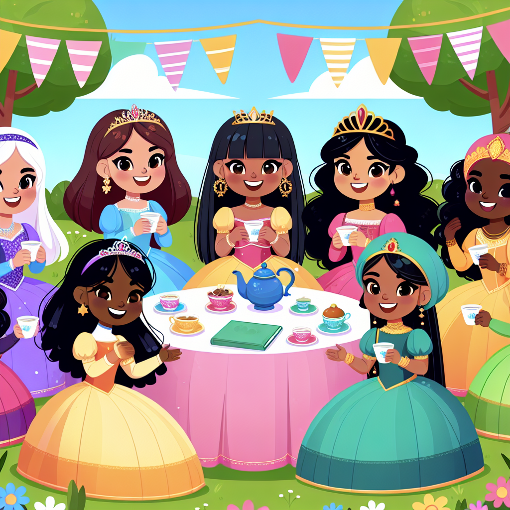 Princess Garden Tea Party Paint By Diamonds