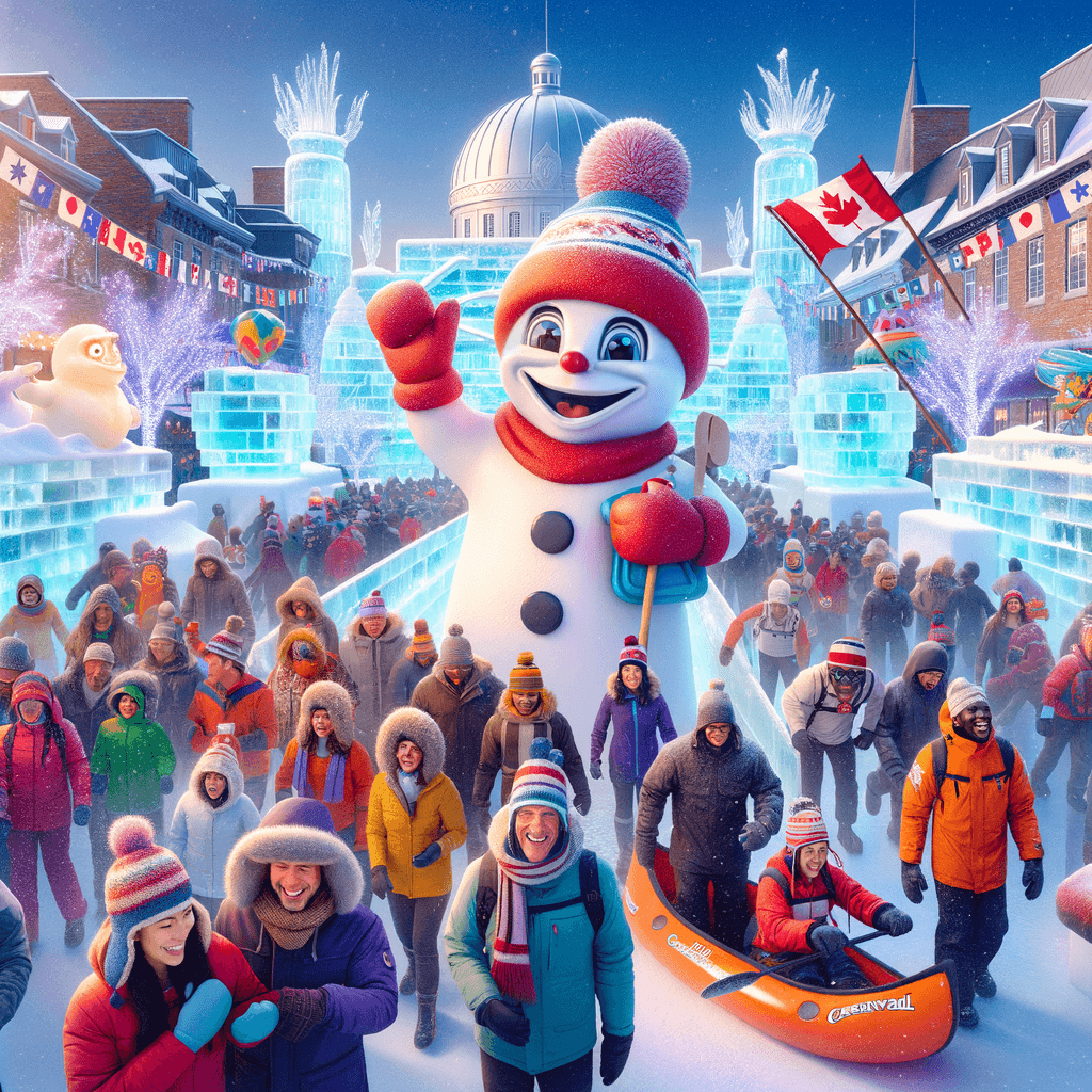 Quebec Winter Carnival - Quebec City Paint By Diamonds Art