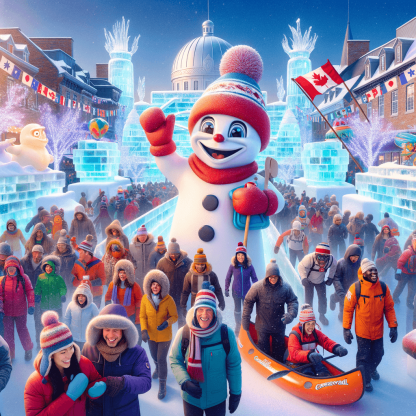 Quebec Winter Carnival - Quebec City Paint By Diamonds Art