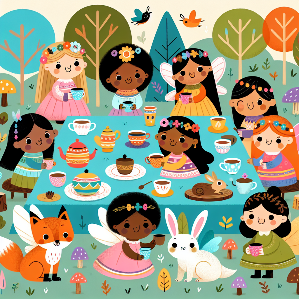 Forest Fairy Tea Party Paint By Diamond