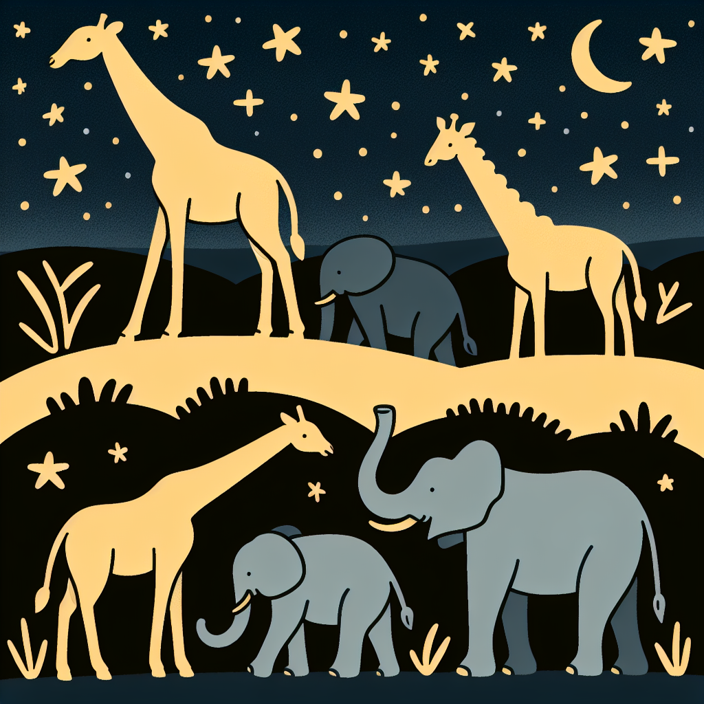 Starlit Safari Adventure Paint By Diamonds