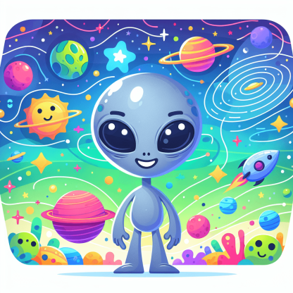 Galaxy Quest - Cosmic Creatures Series Painting By Diamonds Kit