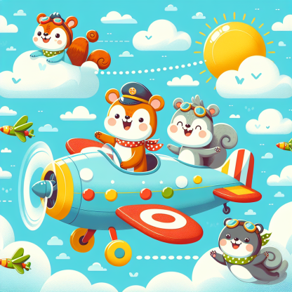 Adventurous Animal Aviators Diamond Painting