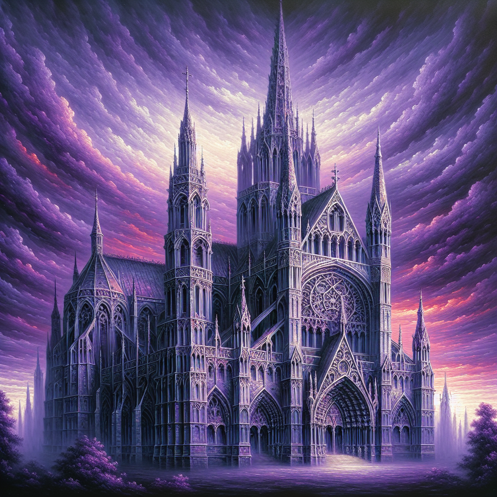 Gothic Cathedral Twilight Paint By Diamonds
