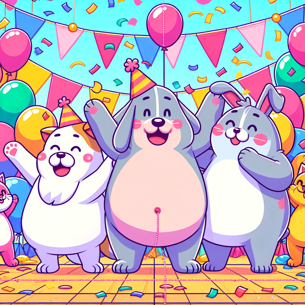 Furry Friends Fiesta Paint By Diamond