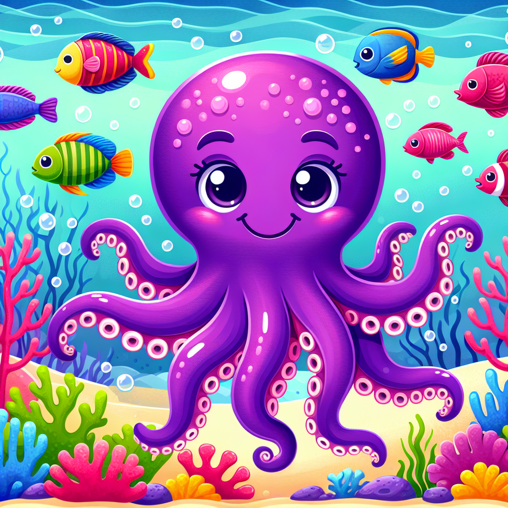 Cute Octopus Adventure Paint By Diamonds Kits