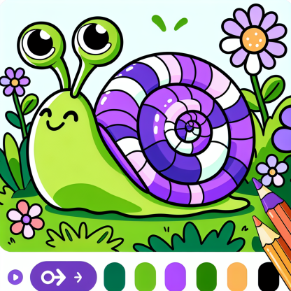 Gigantic Snail Paint By Diamonds Art