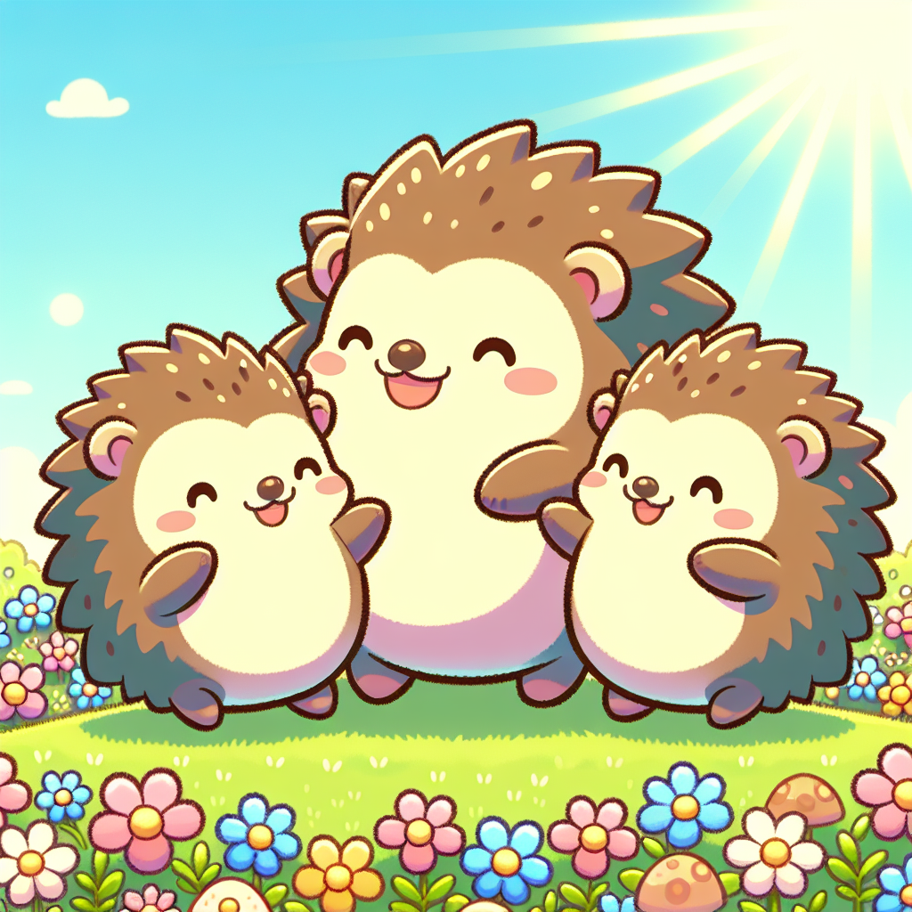 Happy Hedgehog Family Paint By Diamonds Kits