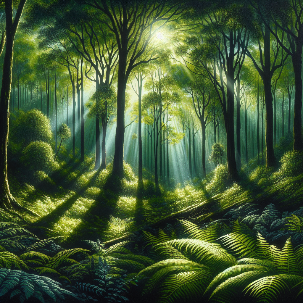 Majestic Forest Canopy DIY Paint By Diamonds