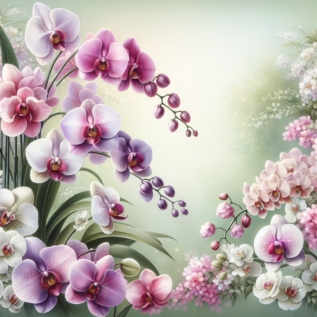 Exquisite Orchid Garden Paint By Color
