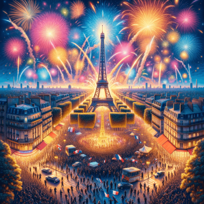 Bastille Day Painting By Diamonds Kit