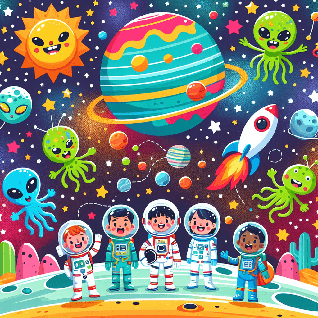 Funky Space Explorers Paint By Color