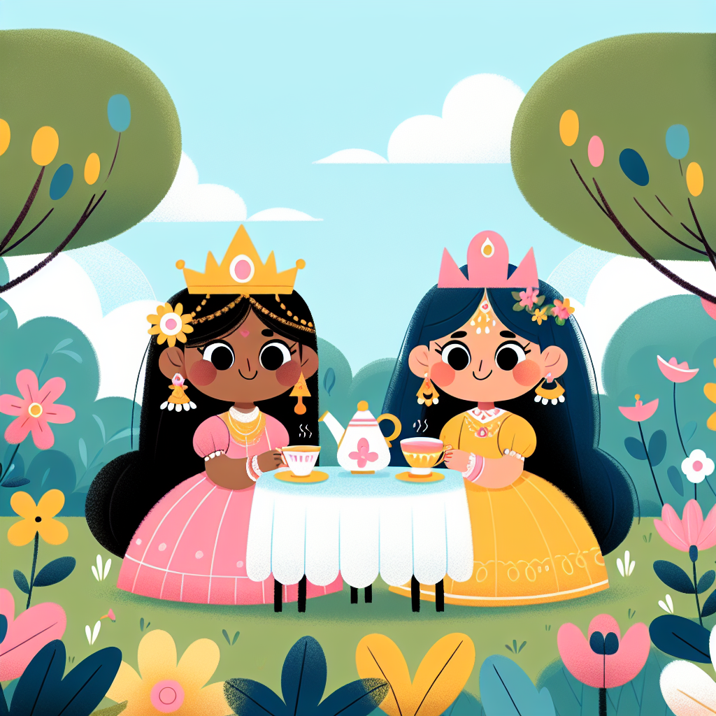 Princess Garden Party Painting By Diamonds Kit