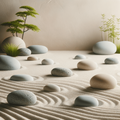 Calm Zen Garden Painting Diamond Kit