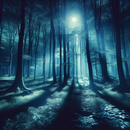 Enchanting Forest Nightfall Diamond Painting