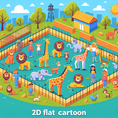 Animals At The Zoo Paint By Diamond