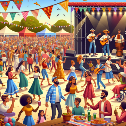 Rhythm & Roots Festival Painting By Diamonds Kit